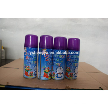 Moda desigh Neve Colorida Spray 250ml Neve Spray Voando Neve